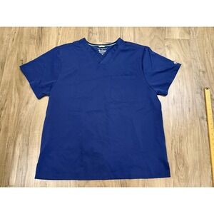 HH by Healing Hands Men's Scrub Top Size XL Navy Blue